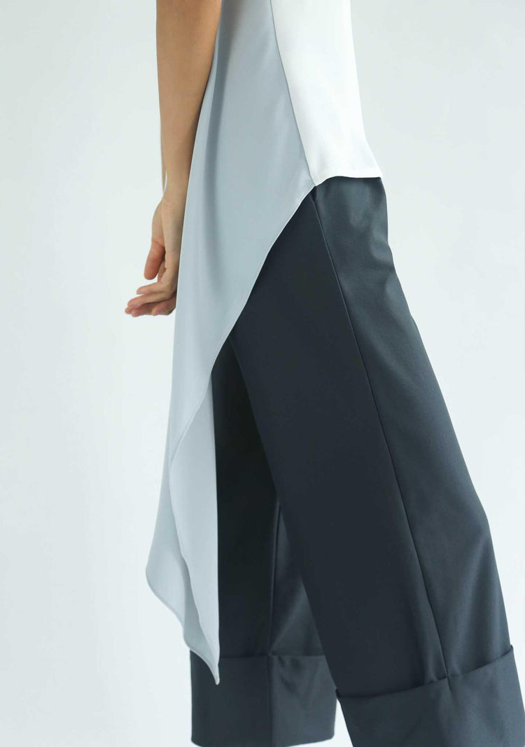 ROSENBURG CUFF PANTS - DARK SLATE GREY - SALIENT LABEL