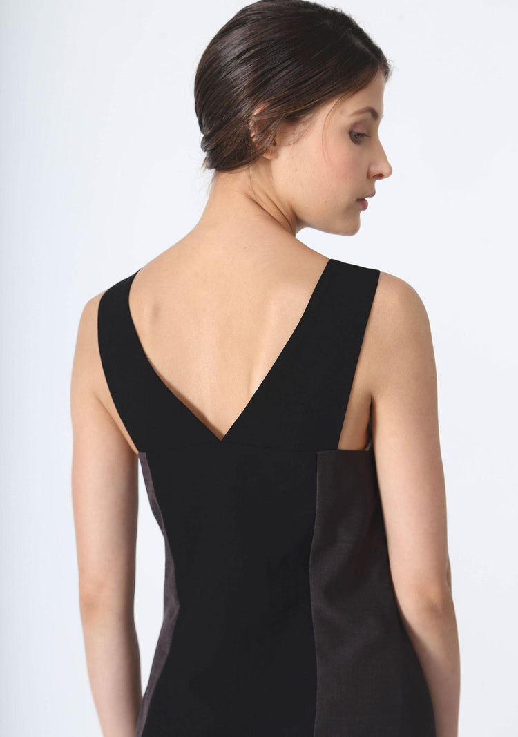 STILES ASYMMETRIC NECKLINE DRESS - ANCHOR - SALIENT LABEL