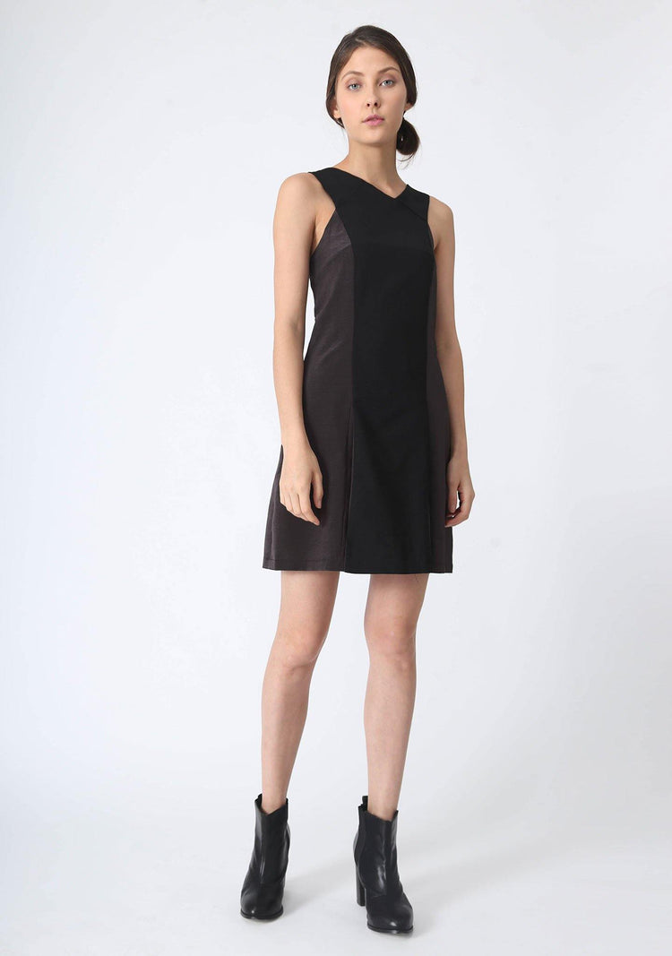 STILES ASYMMETRIC NECKLINE DRESS - ANCHOR - SALIENT LABEL