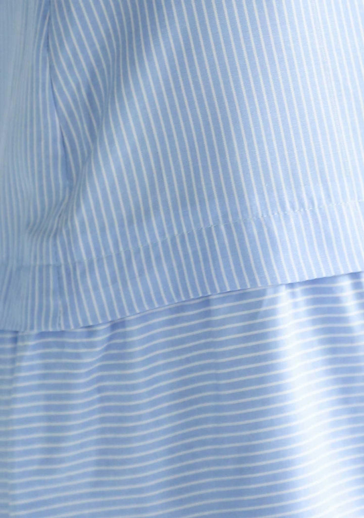 DENZEL TIERED SKIRT - STRIPE - SALIENT LABEL