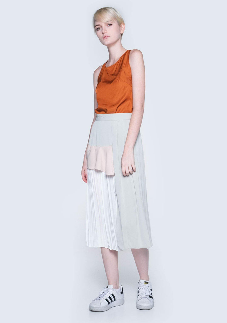 TIVRI ASYMMETRIC BACK TOP - GINGER - SALIENT LABEL