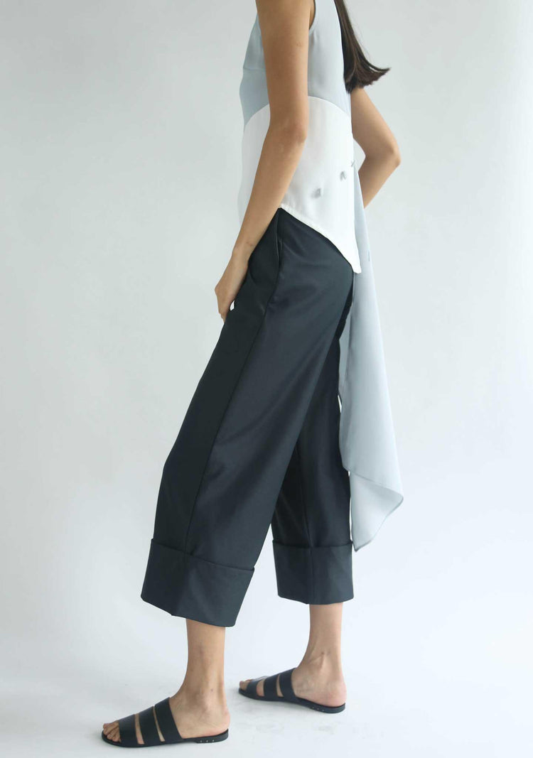 ROSENBURG CUFF PANTS - DARK SLATE GREY - SALIENT LABEL
