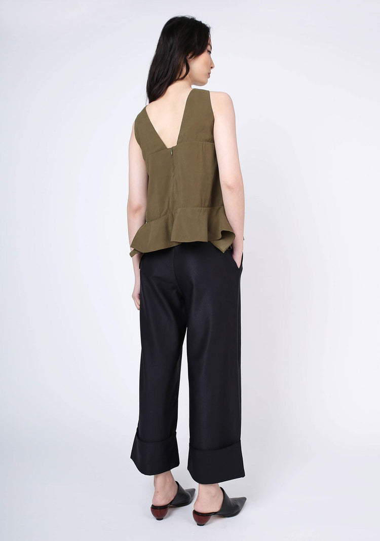 Valencia Side Drape Top - Camper - SALIENT LABEL