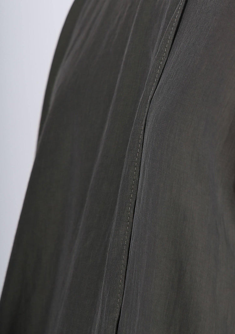 Raelyn Front Draped Panel Top - Dark Olivine - SALIENT LABEL