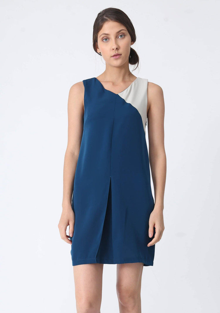VEA DRESS - ROYAL TURQUOISE - SALIENT LABEL