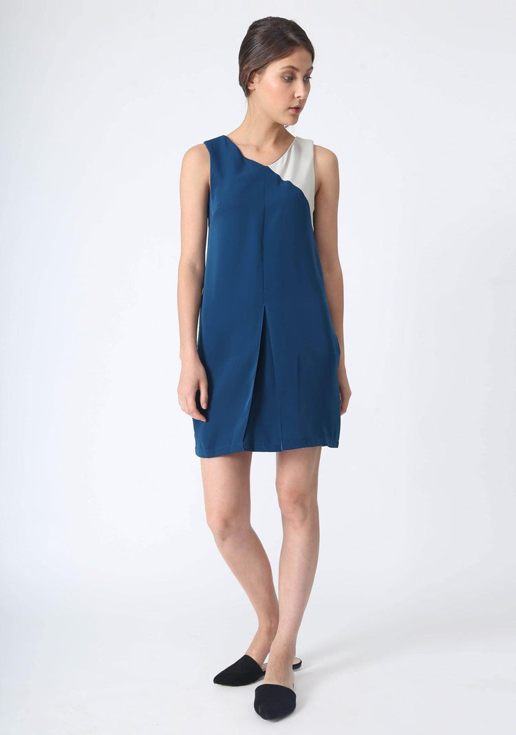 VEA DRESS - ROYAL TURQUOISE - SALIENT LABEL