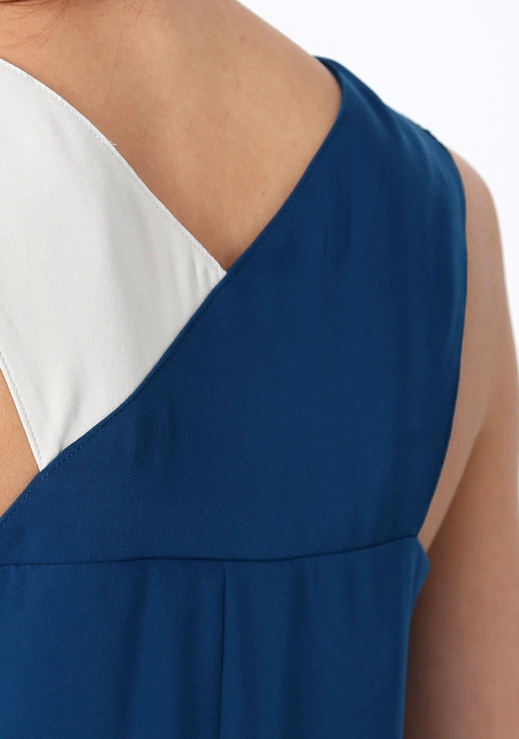 VEA DRESS - ROYAL TURQUOISE - SALIENT LABEL
