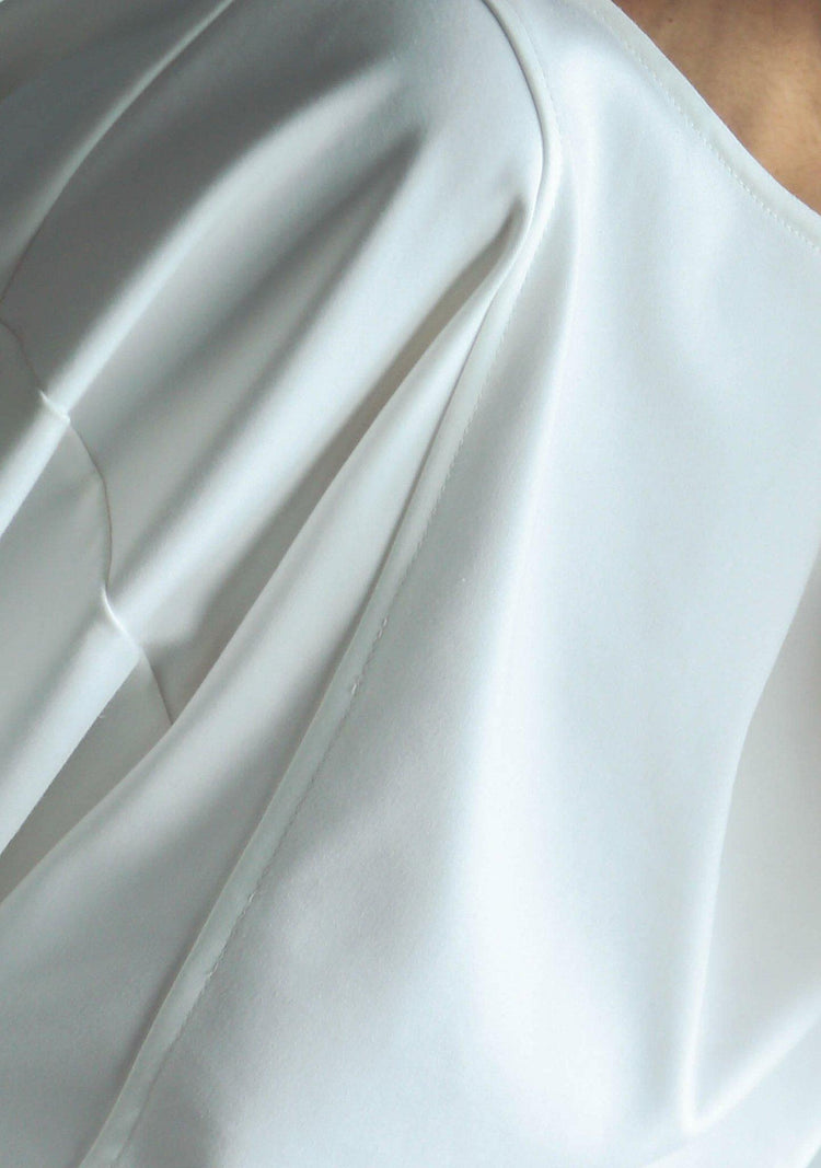 INGRID OVERSIZED BLOUSE - WHITE - SALIENT LABEL