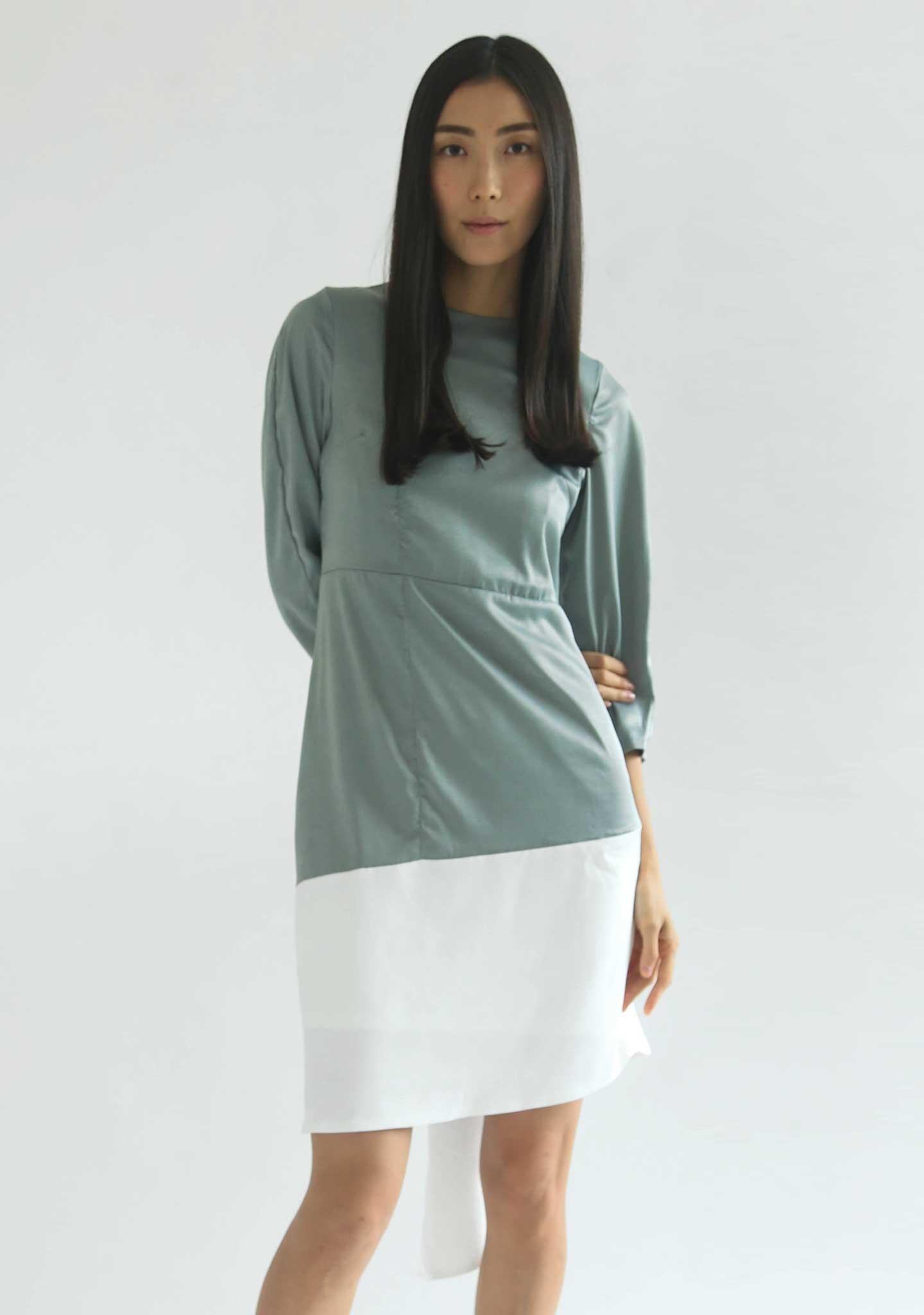 WHITTON DRESS - CATALINA BLUE - SALIENT LABEL