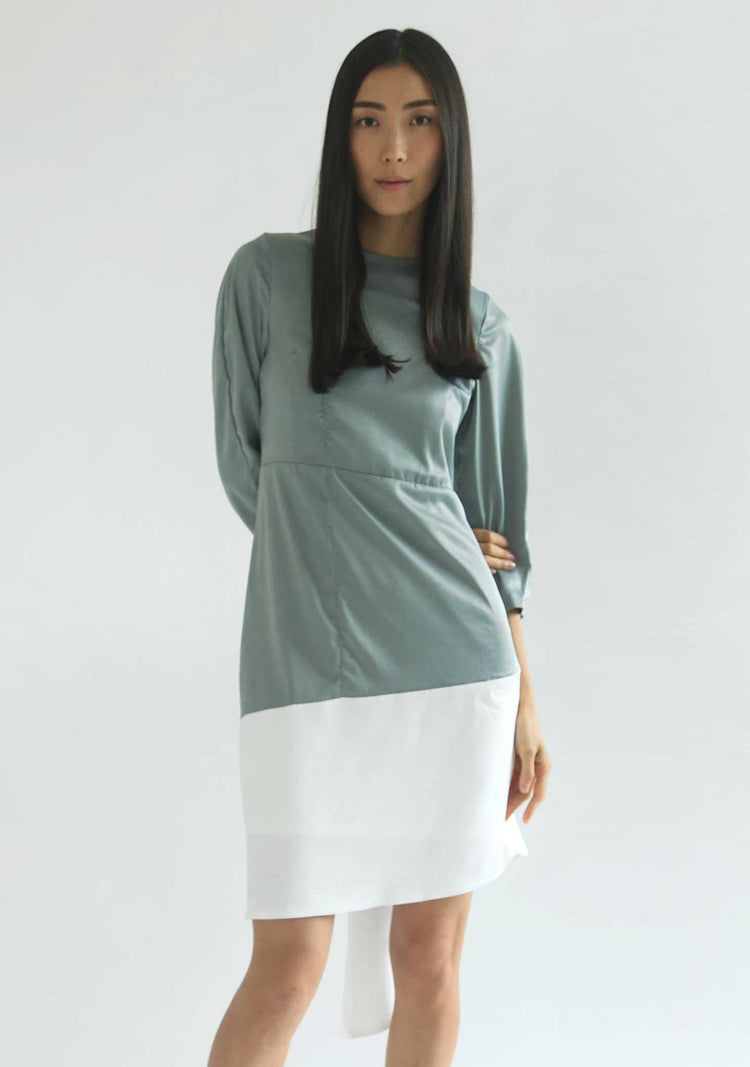 WHITTON DRESS - CATALINA BLUE - SALIENT LABEL