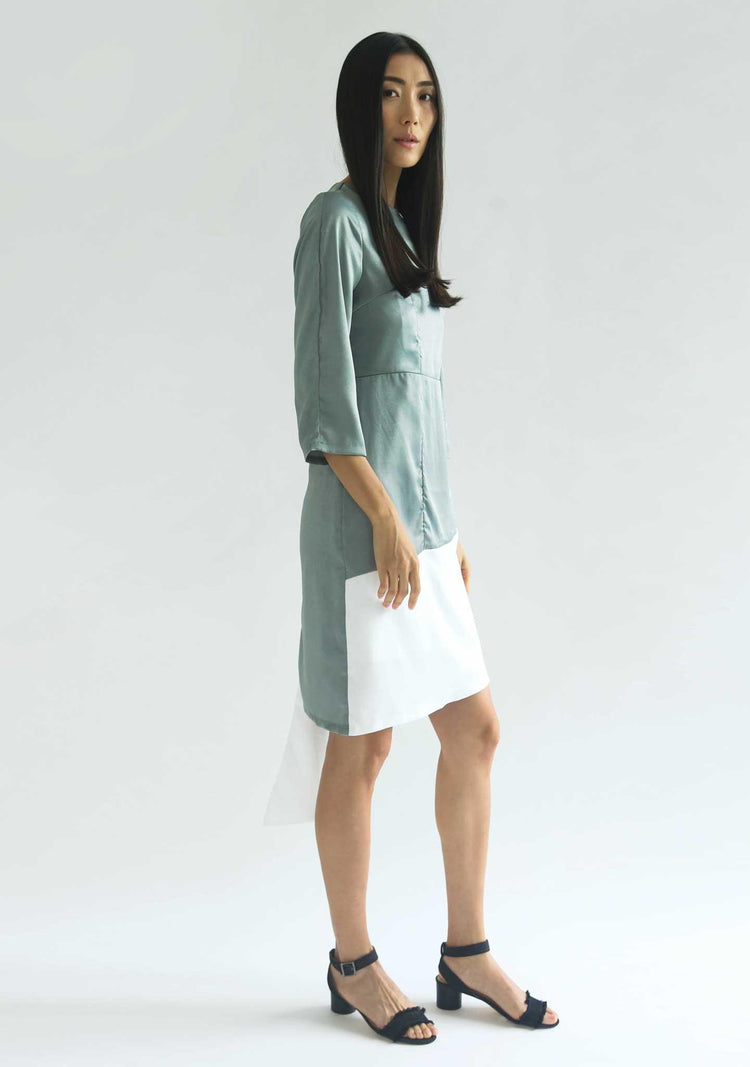 WHITTON DRESS - CATALINA BLUE - SALIENT LABEL