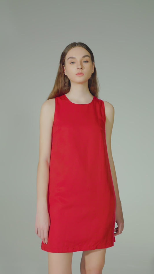 Odette Dress Short Salient Label Red