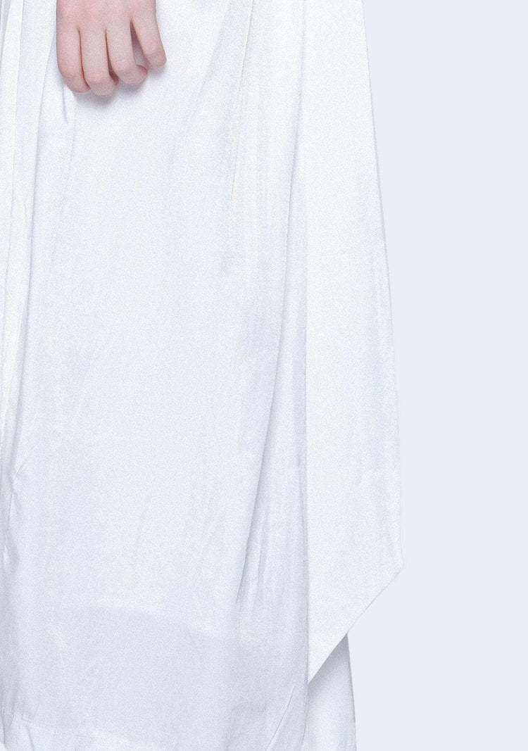 MIZUKI LONG STRAP MIDI DRESS - BRIGHT WHITE (PREORDER) - SALIENT LABEL