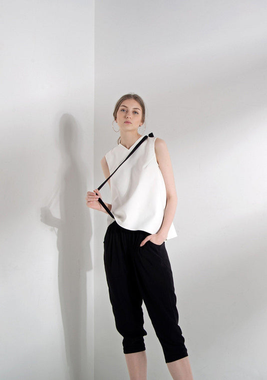 RENOX RAYON PANTS WITH SASH - SALIENT LABEL