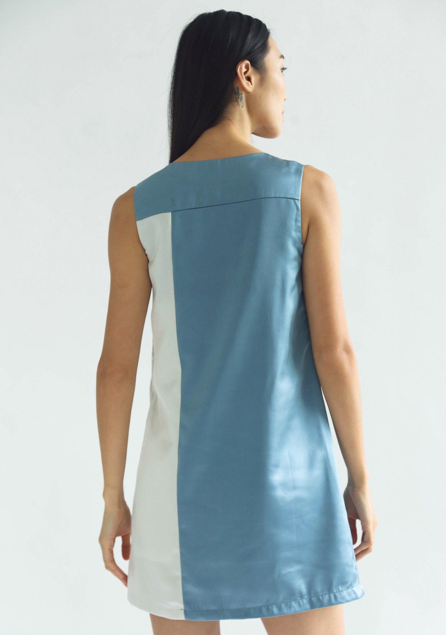 ZOLA DRESS - AIR FORCE BLUE - SALIENT LABEL